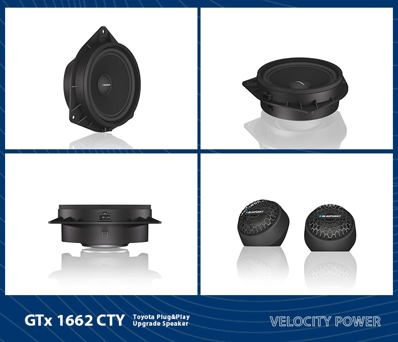 德國(guó)（藍(lán)寶BLAUPUNKT）豐田專(zhuān)用兩分頻套裝喇叭 GTX 1662 CTY